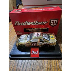 Vintage 98 Racing Champions Gold Ricky Craven #50 Bud Die Cast Nascar Race Car